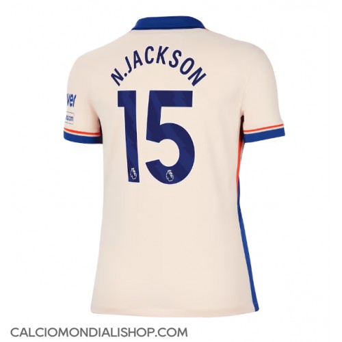 Maglie da calcio Chelsea Nicolas Jackson #15 Seconda Maglia Femminile 2024-25 Manica Corta